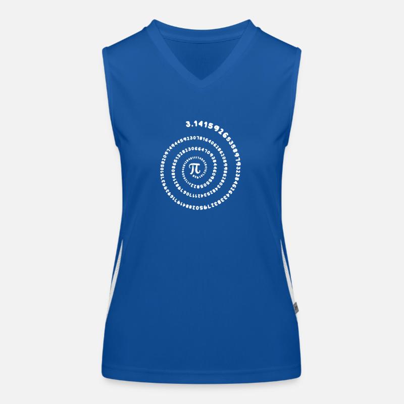 Pi Jour Spirale Science Math Drôle Math Débardeur respirant contrasté Femme