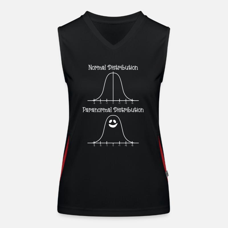 Math Halloween Paranormal Distribution Débardeur respirant contrasté Femme