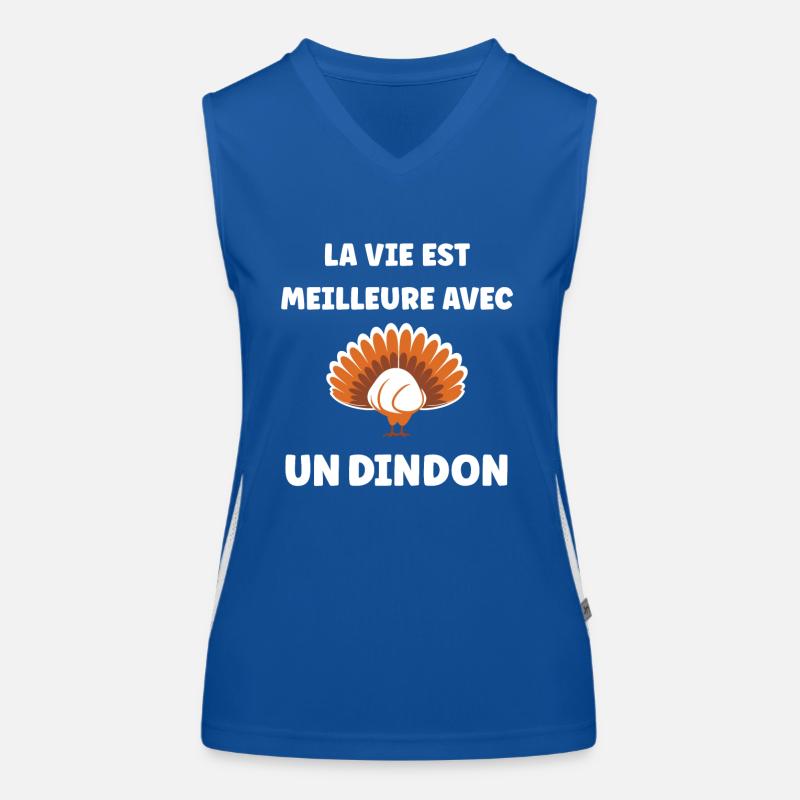 dindons Débardeur respirant contrasté Femme