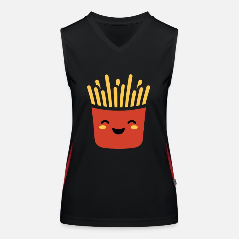 frites Débardeur respirant contrasté Femme