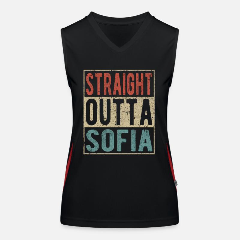Direkt aus Sofia Funktionelles Kontrast-Tank Top für Frauen