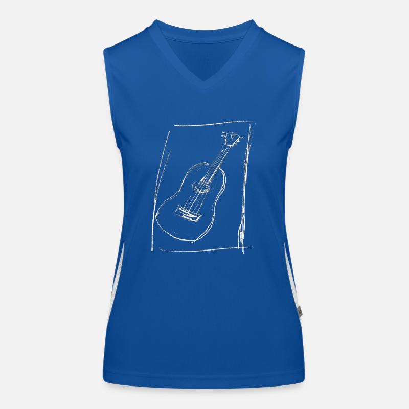 guitar for dark Funktionelles Kontrast-Tank Top für Frauen