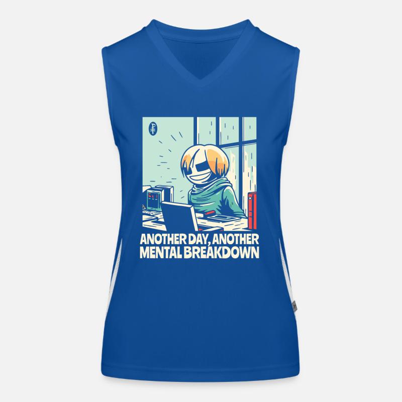 Ein weiterer Nervenzusammenbruch im Büro Funktionelles Kontrast-Tank Top für Frauen