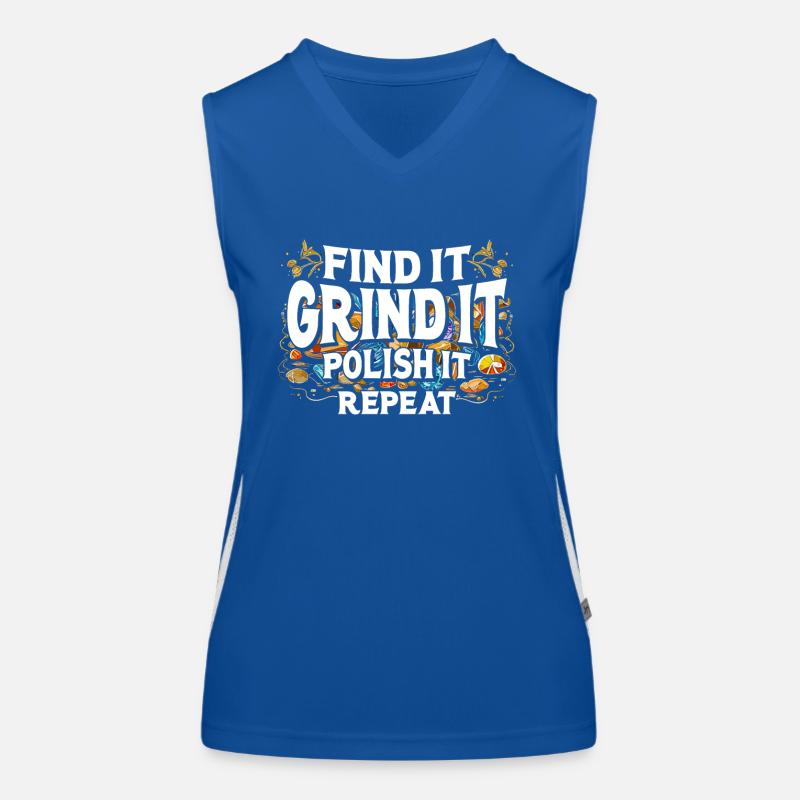 Lapidary Artists Lapidists Gemstone Polishing Women's Functional Contrast Tank Top