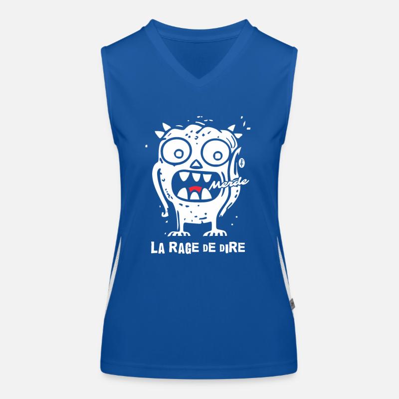 Die Wut der Sprache: So niedlich, Monster! Funktionelles Kontrast-Tank Top für Frauen