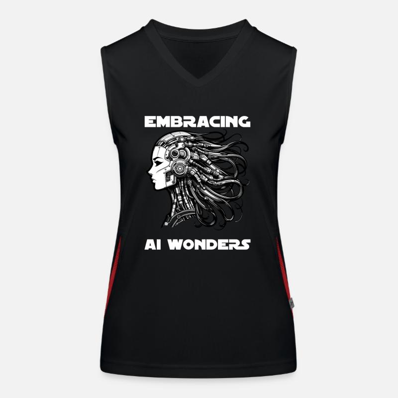 Artificial Intelligence, Machine Learning, Data Women's Functional Contrast Tank Top