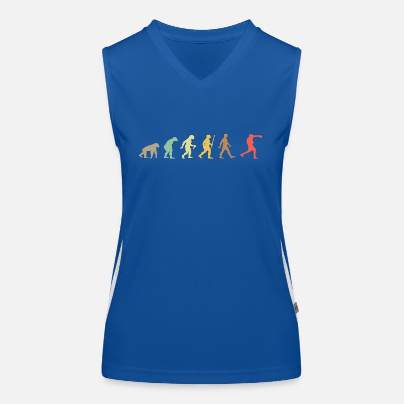 Vintage Boxing Retro Boxershorts Evolution Funktionelles Kontrast-Tank Top für Frauen