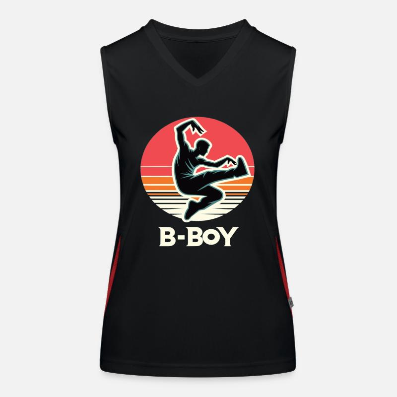 Breakdance Breakdancer Breakdance Kids Women's Functional Contrast Tank Top