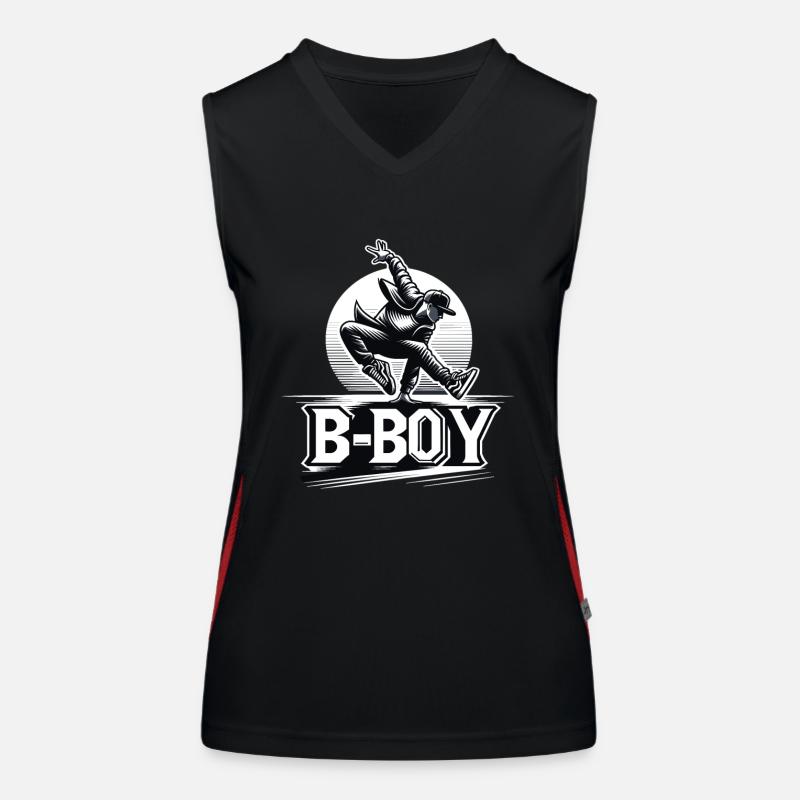 Breakdance Breakdancer Breakdance Kids Women's Functional Contrast Tank Top
