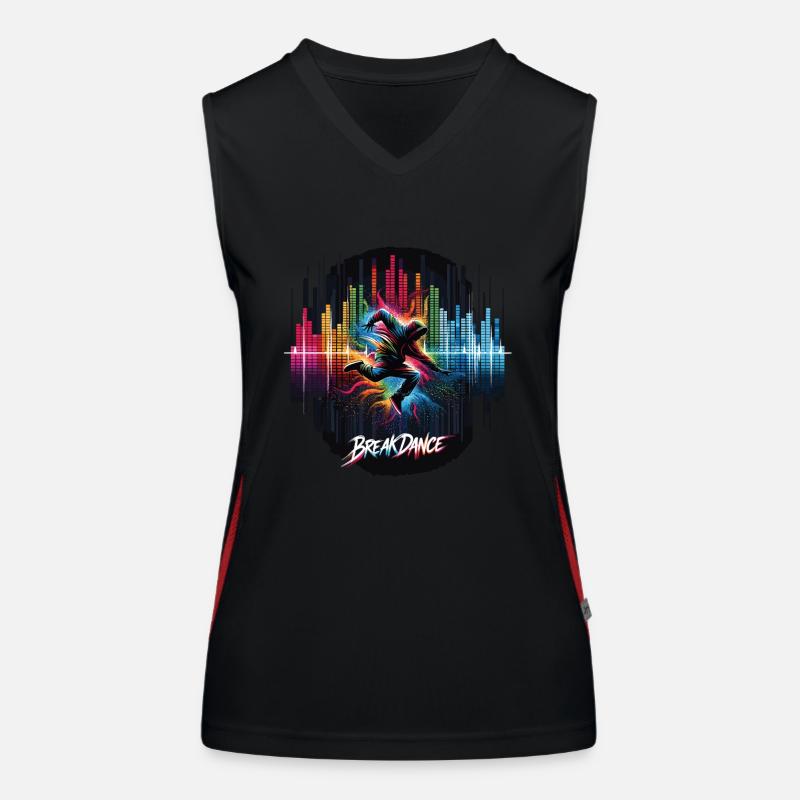 Breakdance Breakdancer Breakdance Kinder Funktionelles Kontrast-Tank Top für Frauen