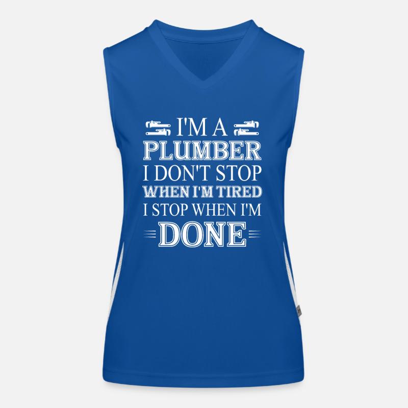 I'm A Plumber Pipefitter Wrench Plumbing Funktionelles Kontrast-Tank Top für Frauen