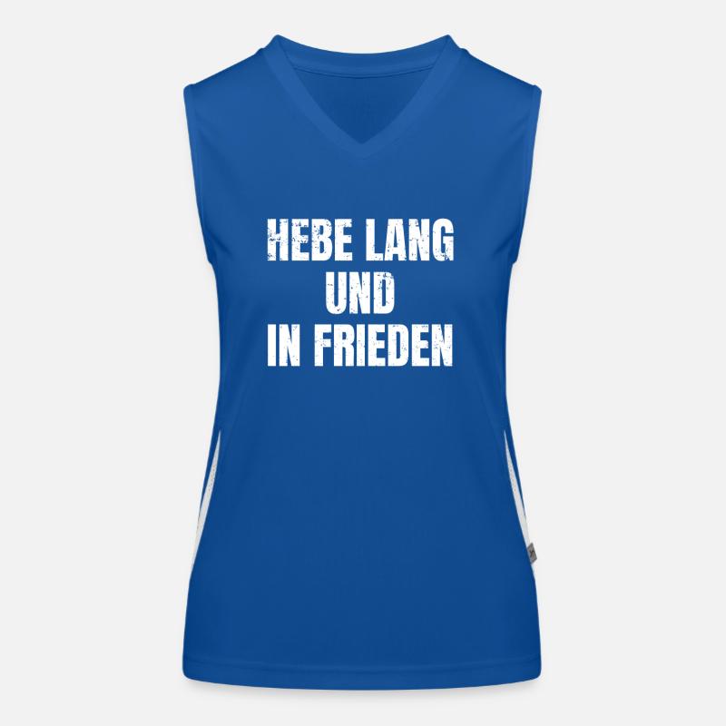 Heizen und Weizen Cooler Feierabend Spruch Funktionelles Kontrast-Tank Top für Frauen