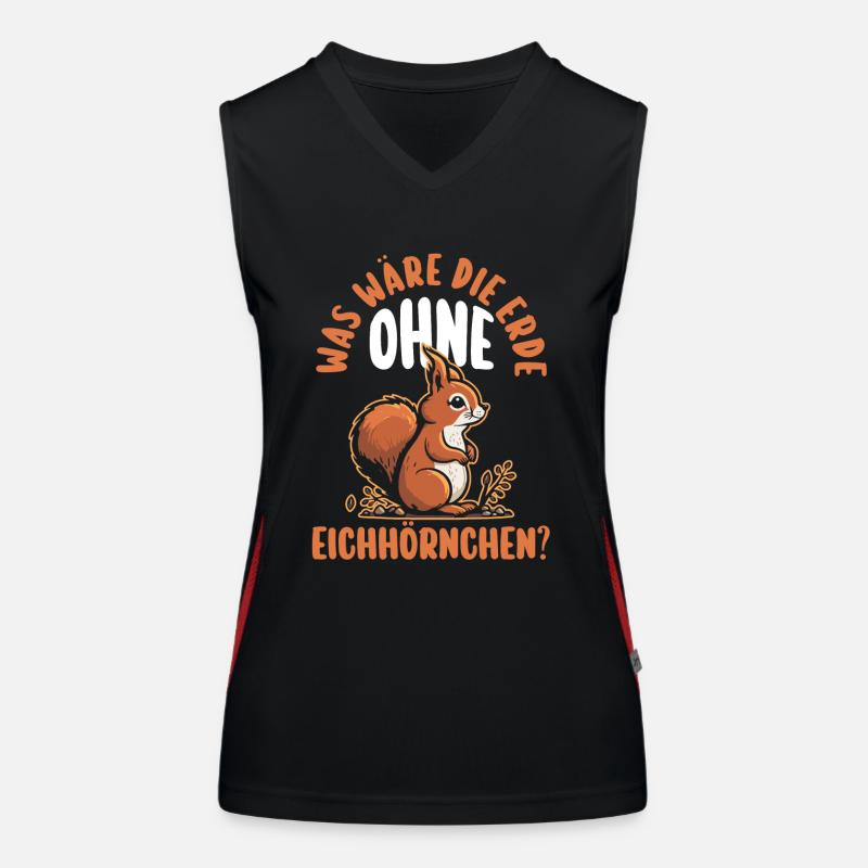 Eichhörnchen Funktionelles Kontrast-Tank Top für Frauen