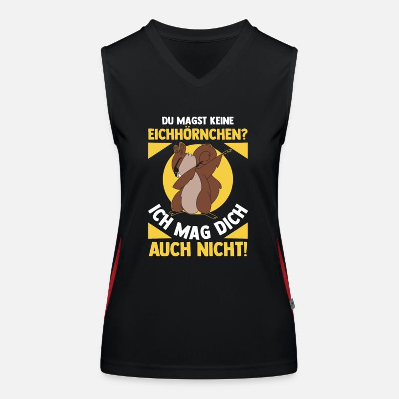 Eichhörnchen Funktionelles Kontrast-Tank Top für Frauen