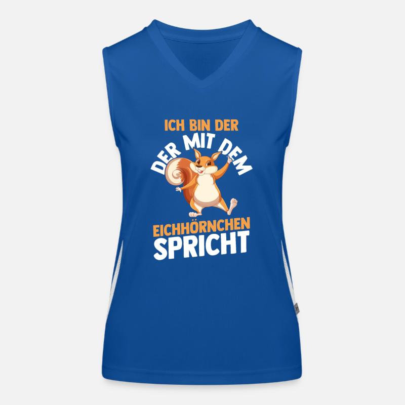Eichhörnchen Funktionelles Kontrast-Tank Top für Frauen