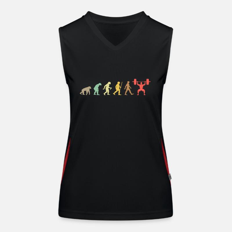 Powerlifting Retro Fitness Evolution Gym Women's Functional Contrast Tank Top