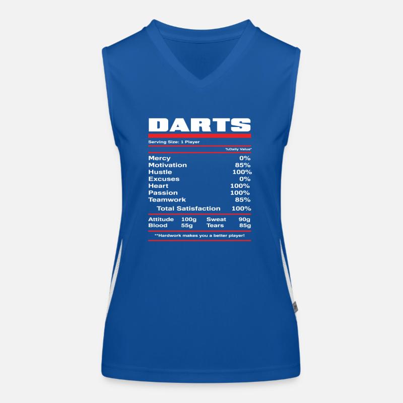 Dart player nutritional values Women's Functional Contrast Tank Top