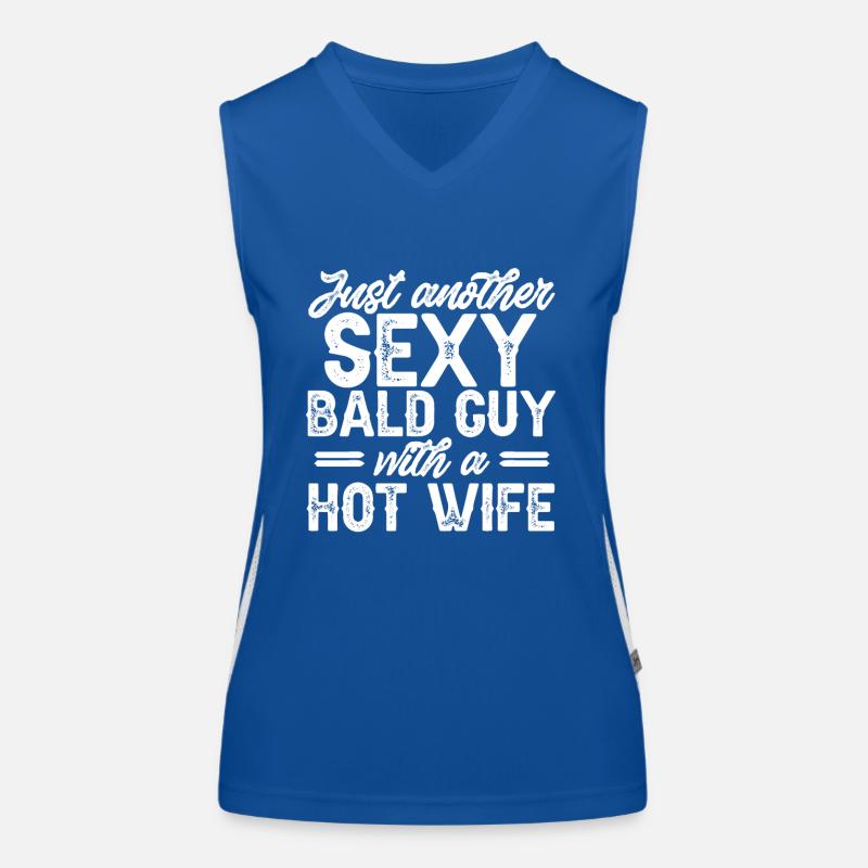 Bald Head Baldness Beard Bald Head Women's Functional Contrast Tank Top