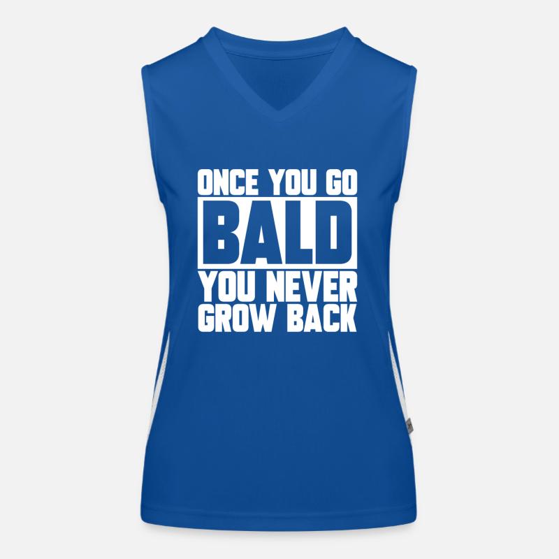 Bald Head Baldness Beard Bald Head Women's Functional Contrast Tank Top