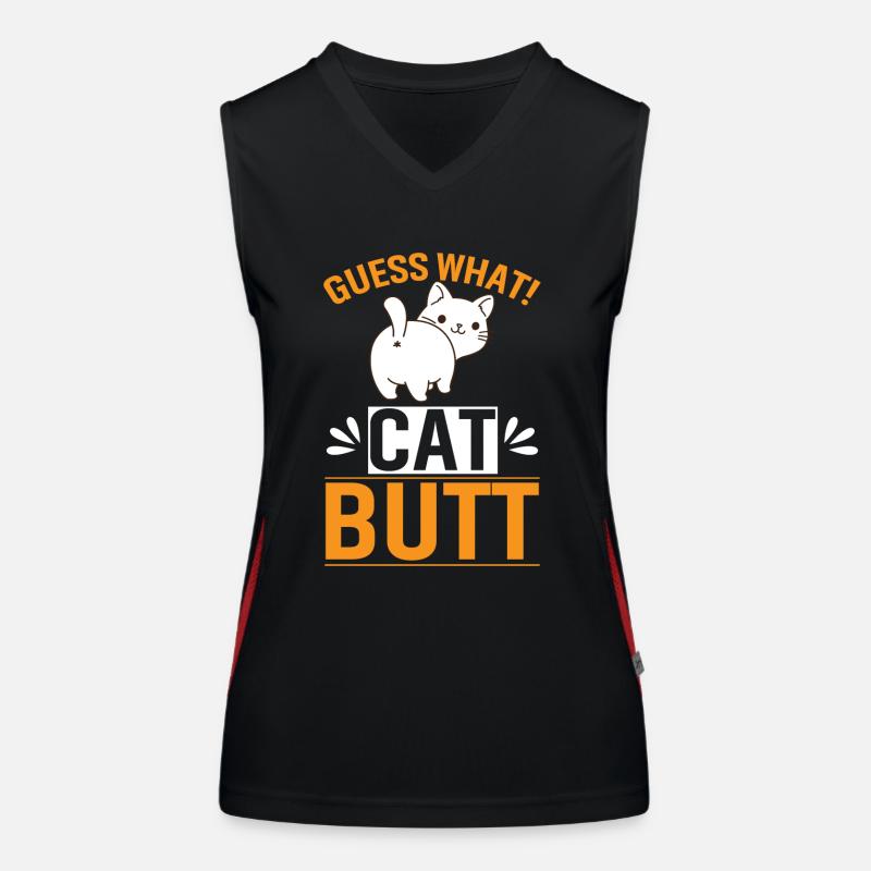 Devine quoi! Cul de chat Débardeur respirant contrasté Femme