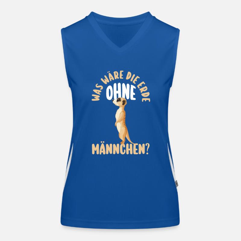 Erdmännchen Funktionelles Kontrast-Tank Top für Frauen