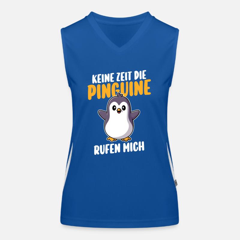 Pinguin Funktionelles Kontrast-Tank Top für Frauen