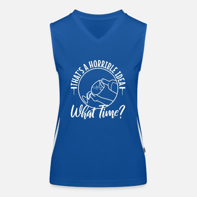That's a horrible idea what time Funktionelles Kontrast-Tank Top für Frauen