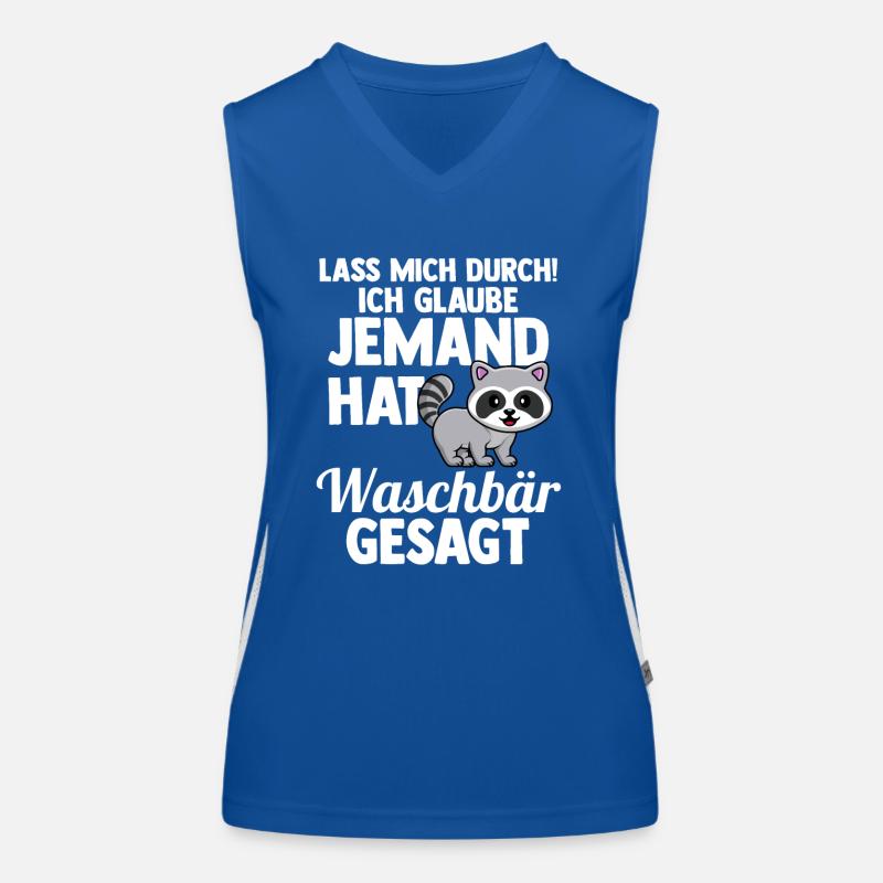 Waschbär Funktionelles Kontrast-Tank Top für Frauen