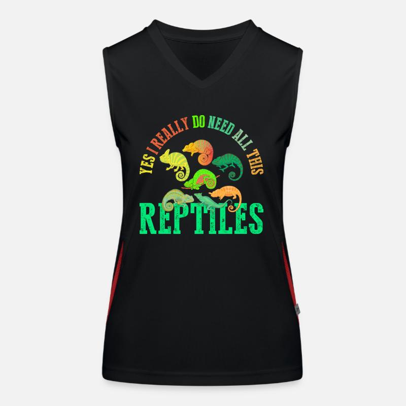 yes, I really need all these reptiles Women's Functional Contrast Tank Top