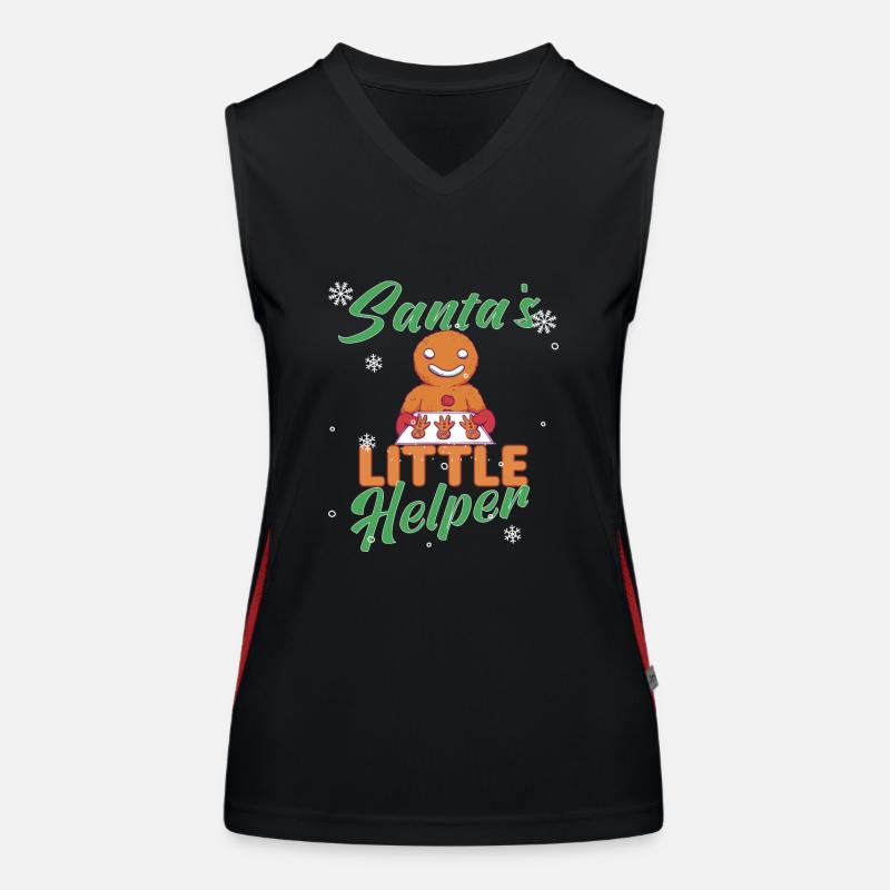 Biscuits de Noël Cookie Cookie Merry Débardeur respirant contrasté Femme