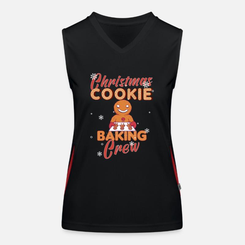 Christmas Baking Cookies Cookie Cookie Merry Women's Functional Contrast Tank Top