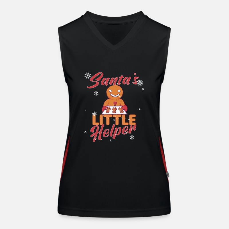Weihnachten Backen Kekse Cookie Plätzchen Merry Funktionelles Kontrast-Tank Top für Frauen
