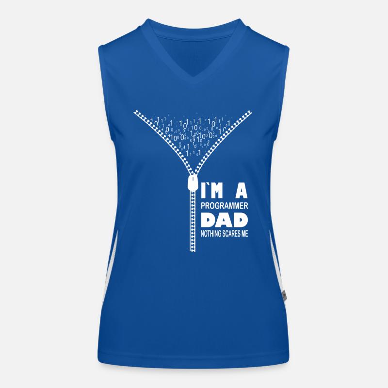 Ich bin ein Programmierer, Vater, nichts macht mir Angst Funktionelles Kontrast-Tank Top für Frauen