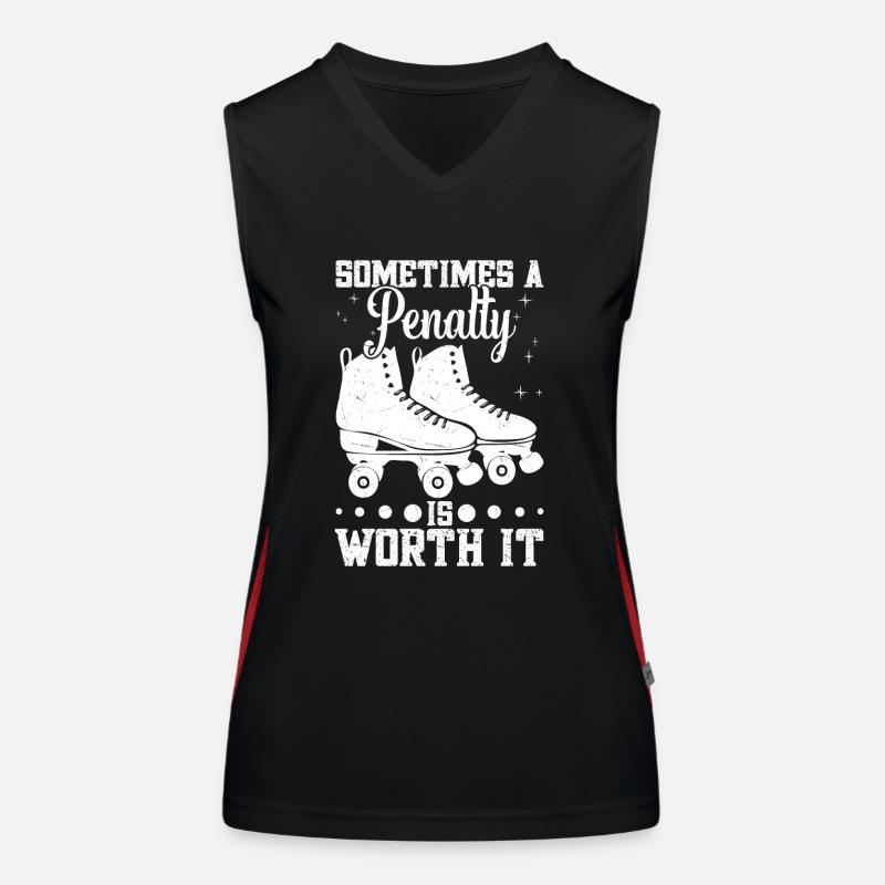 Roller Derby: Sometimes a penalty is worth it Women's Functional Contrast Tank Top