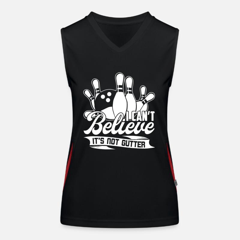 Bowling Bowling I Can't Believe It's Not Gutter Women's Functional Contrast Tank Top