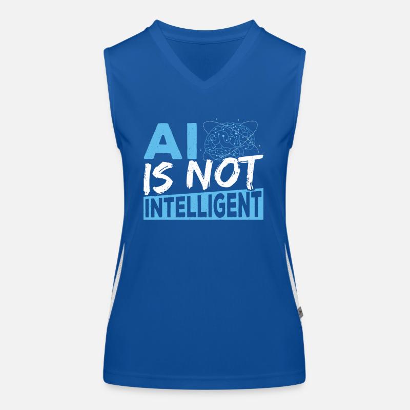 Digital Brain Robot AI Artificial General Women's Functional Contrast Tank Top