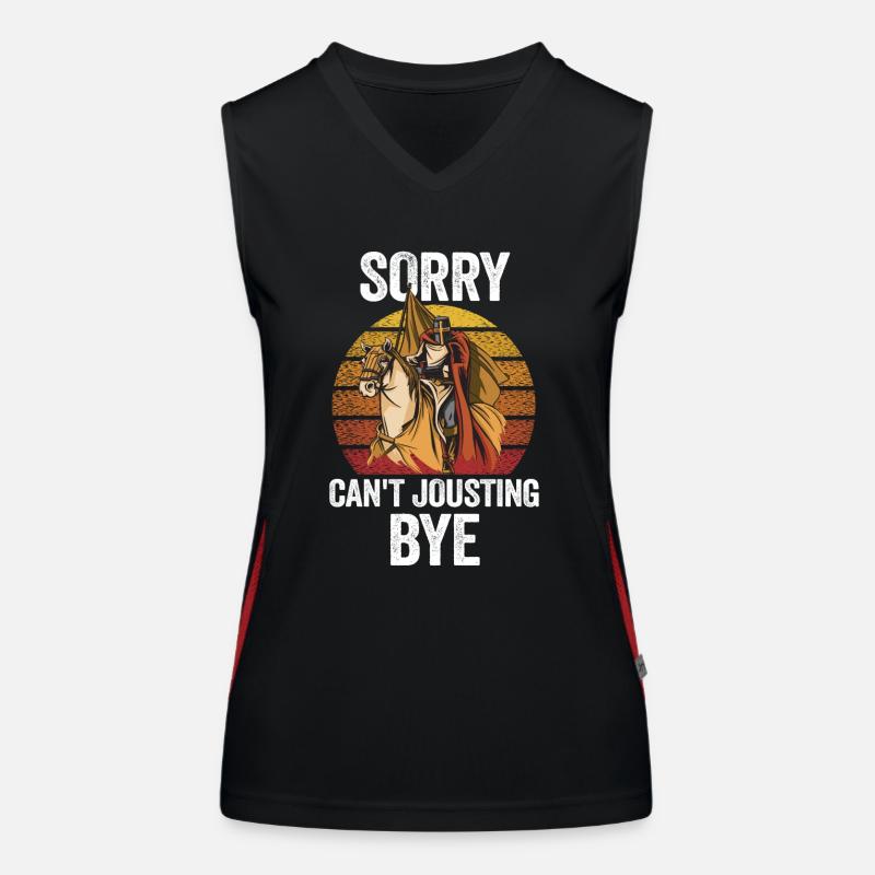 Jousting Knight Medieval Renaissance Knights Armor Women's Functional Contrast Tank Top