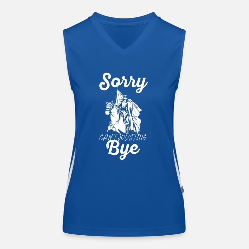 Jousting Knight Medieval Renaissance Knights Armor Women's Functional Contrast Tank Top