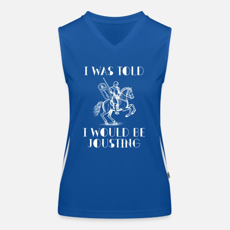 Jousting Knight Medieval Renaissance Knights Armor Women's Functional Contrast Tank Top