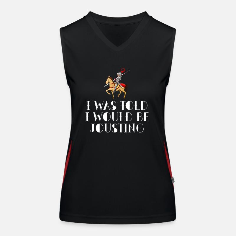 Ritter Mittelalterliche Renaissance-Ritterrüstung Funktionelles Kontrast-Tank Top für Frauen