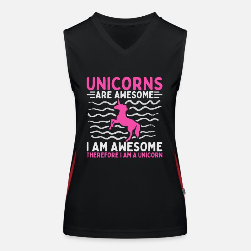 Einhörner Sind Großartig Bin Ich Ein Einhorn Funktionelles Kontrast-Tank Top für Frauen