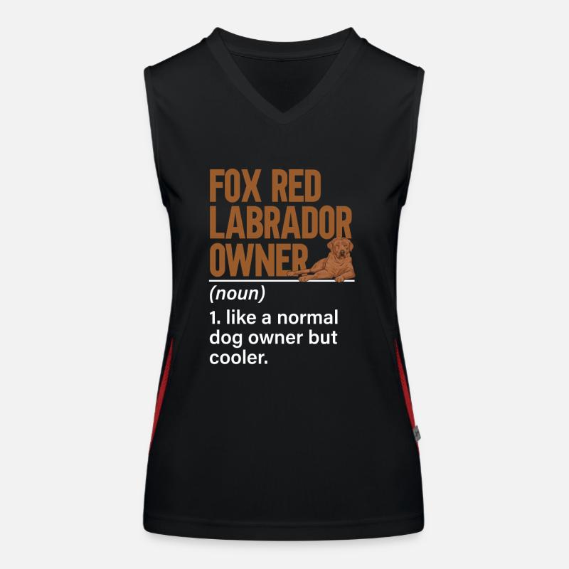 Foxred Labrador Fox Red Labrador Retriever Women's Functional Contrast Tank Top