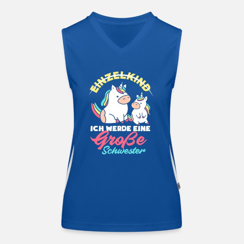 Einzelkind Ich werde große Schwester Geburt Funktionelles Kontrast-Tank Top für Frauen