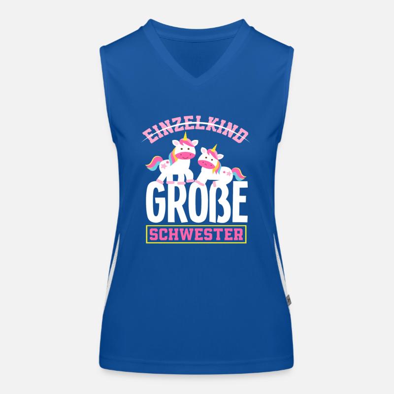 Kein Einzelkind Ich werde große Schwester Funktionelles Kontrast-Tank Top für Frauen