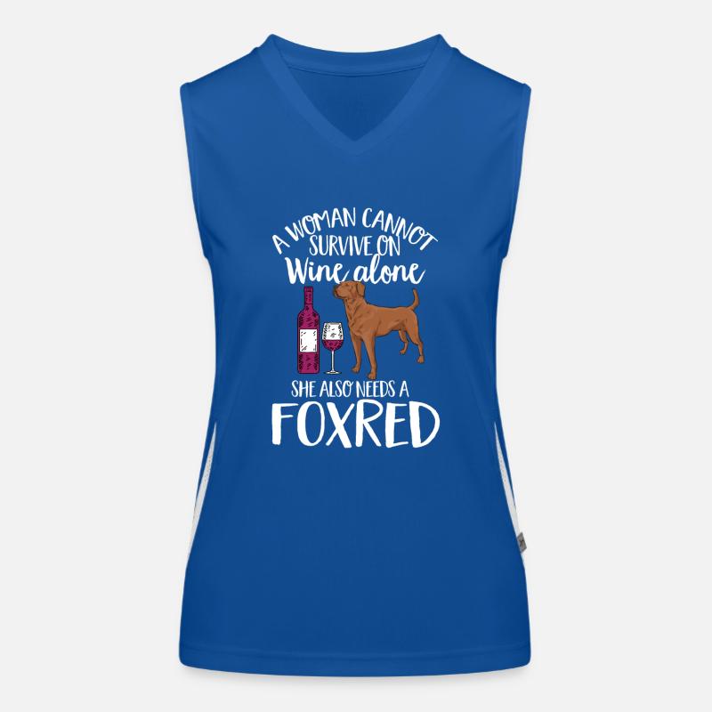 Foxred Labrador Fuchsroter Labrador Retriever Funktionelles Kontrast-Tank Top für Frauen