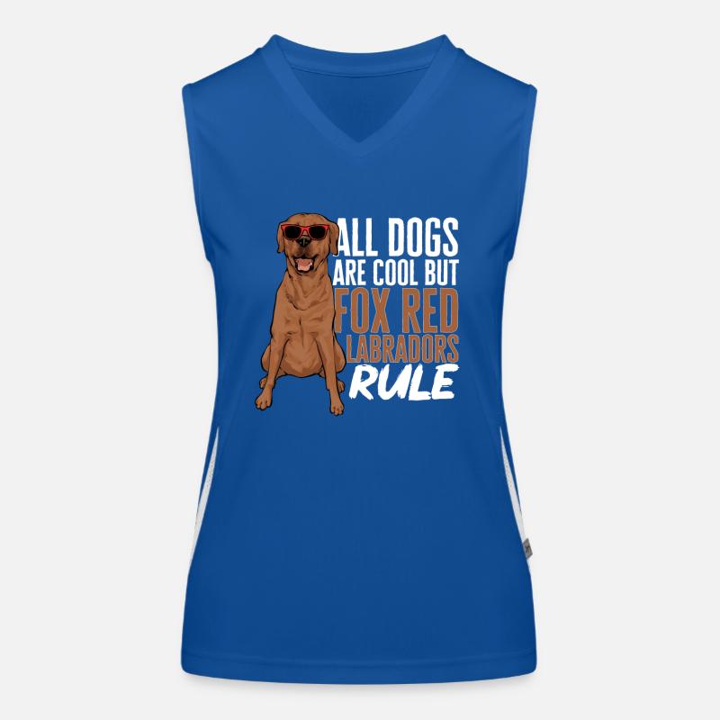 Foxred Labrador Fuchsroter Labrador Retriever Funktionelles Kontrast-Tank Top für Frauen