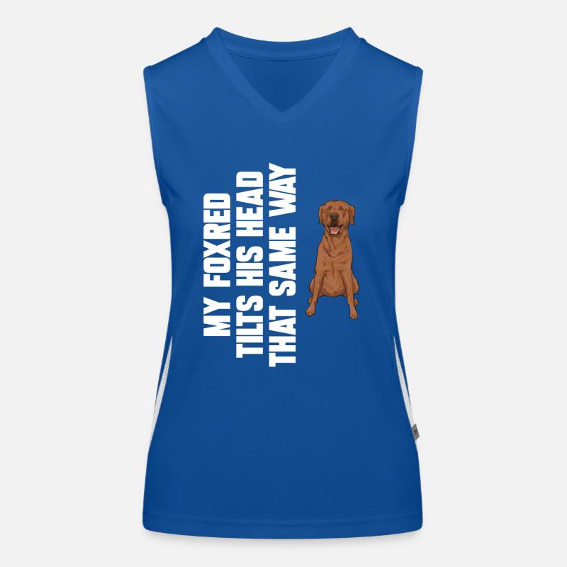 Foxred Labrador Fox Red Labrador Retriever Women's Functional Contrast Tank Top