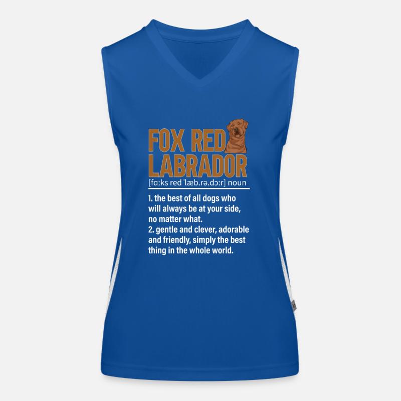 Foxred Labrador Fuchsroter Labrador Retriever Funktionelles Kontrast-Tank Top für Frauen