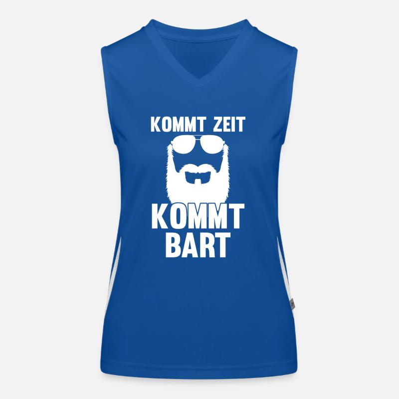 Bärtig Bartträger Schnurrbart Bart Funktionelles Kontrast-Tank Top für Frauen