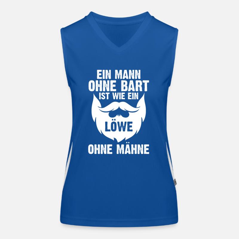 Bärtig Bartträger Schnurrbart Bart Funktionelles Kontrast-Tank Top für Frauen